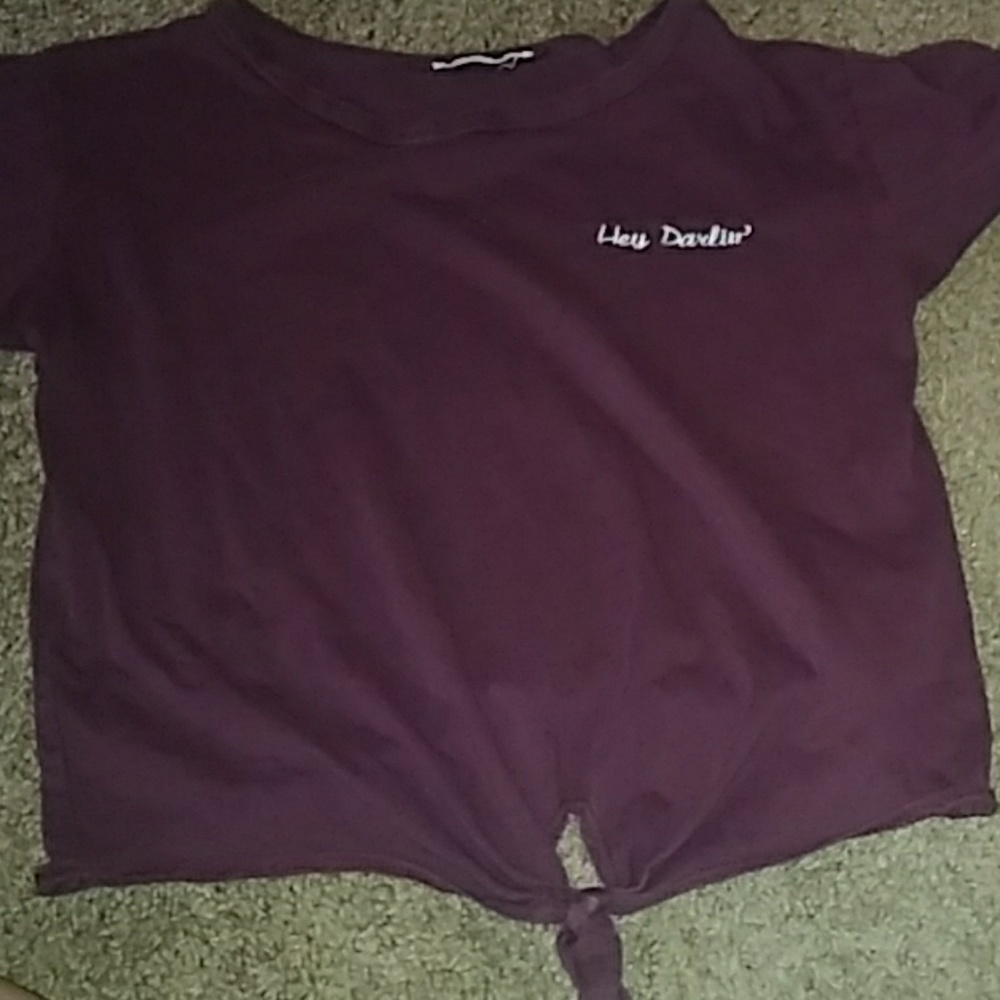 "hey darlin" crop top